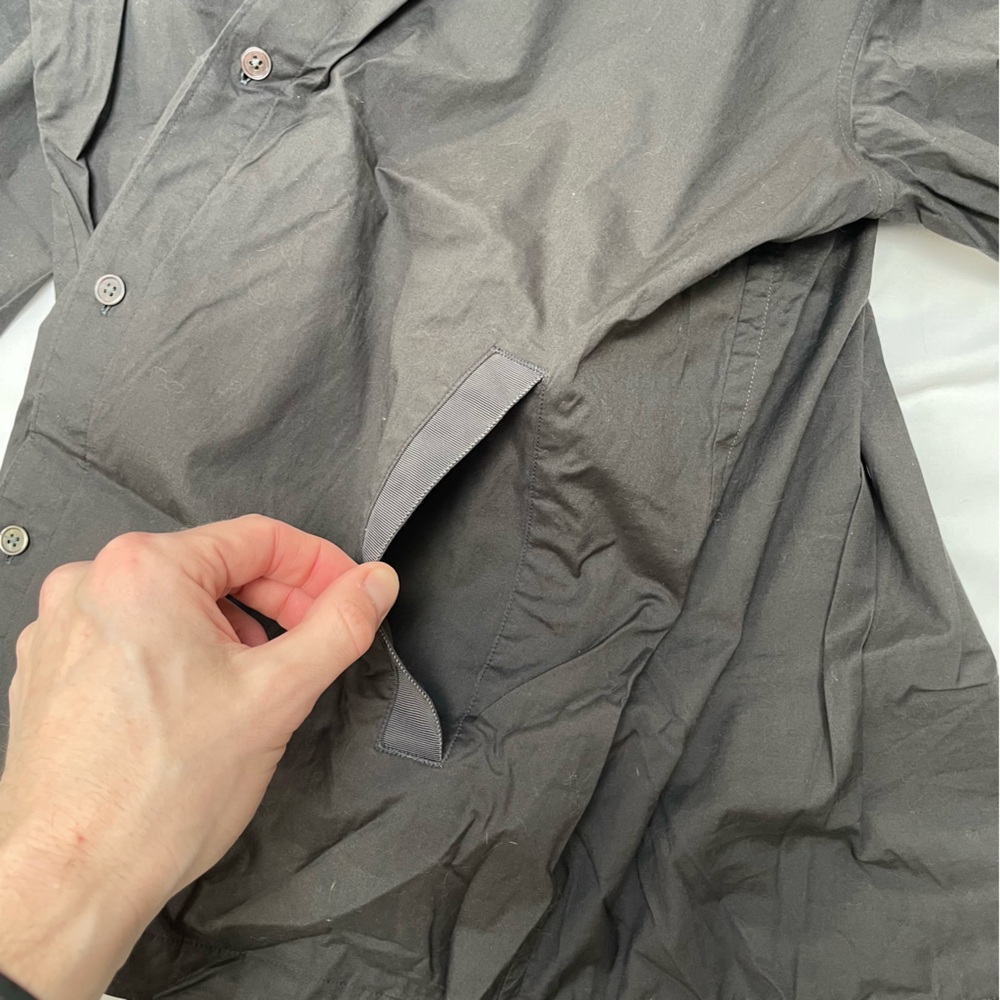 Uniqlo +J Dark Grey Oversized Shirt Blouson size L - Picture 5 of 6
